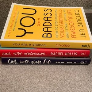 3 books!  Rachel Hollis & Jen Sincero 📚